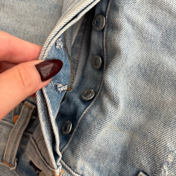 Levi’s // High Rise Deconstructed Button Fly Skirt - Picture 8 of 8